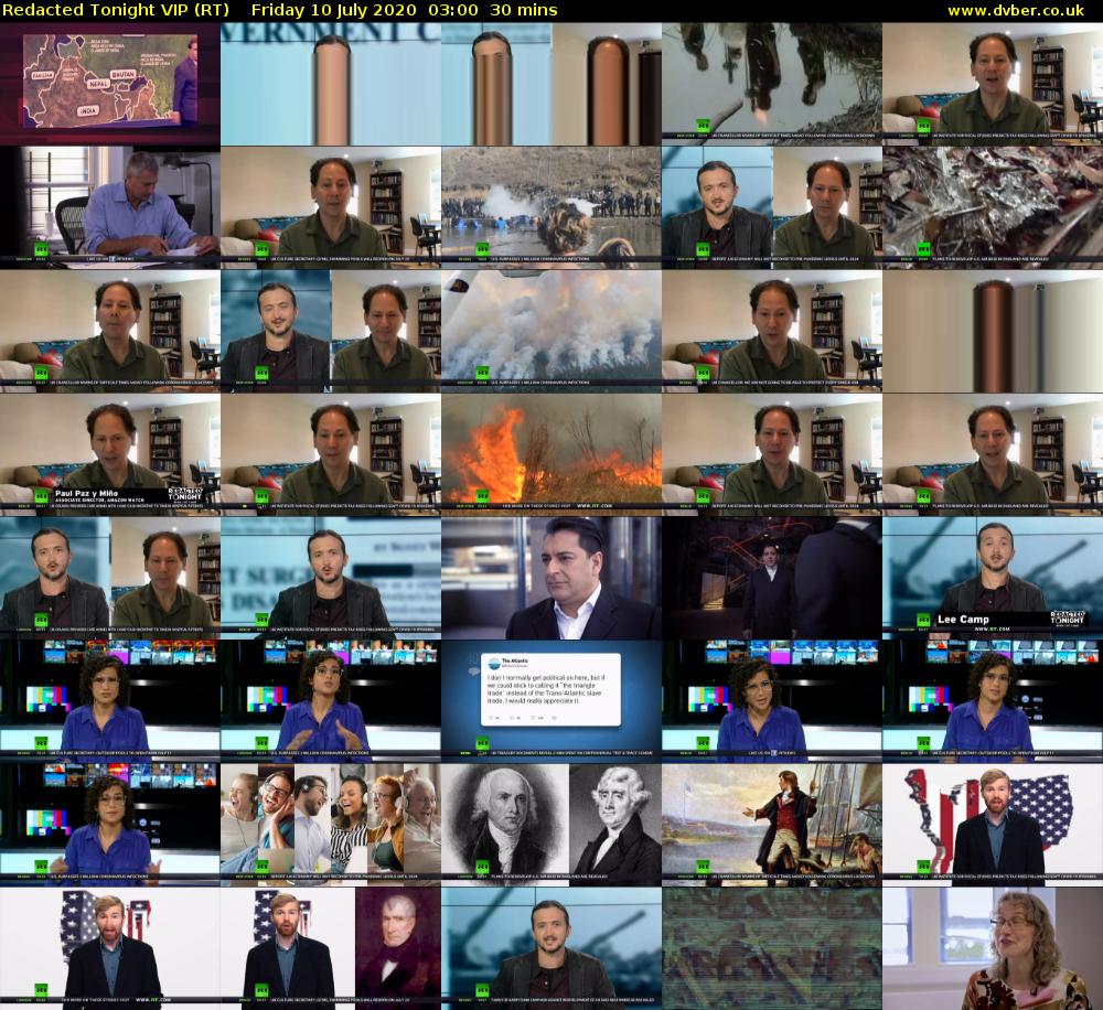 Redacted Tonight VIP (RT) Friday 10 July 2020 03:00 - 03:30