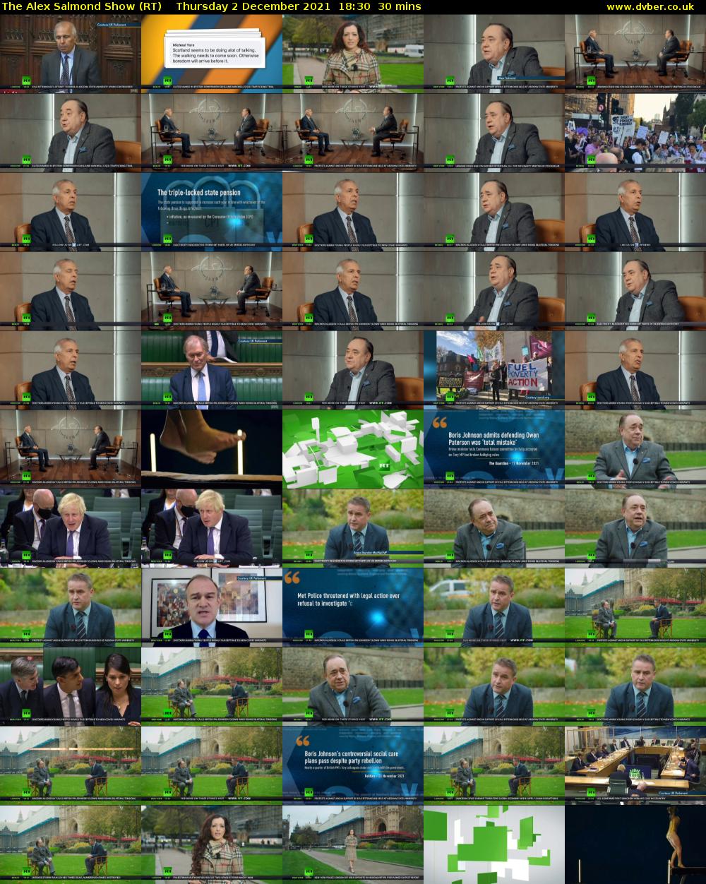 The Alex Salmond Show (RT) Thursday 2 December 2021 18:30 - 19:00