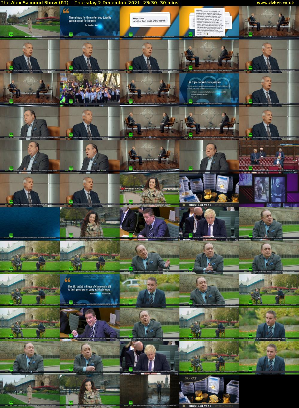 The Alex Salmond Show (RT) Thursday 2 December 2021 23:30 - 00:00