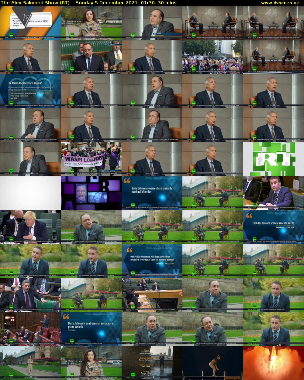 The Alex Salmond Show (RT) Sunday 5 December 2021 01:30 - 02:00