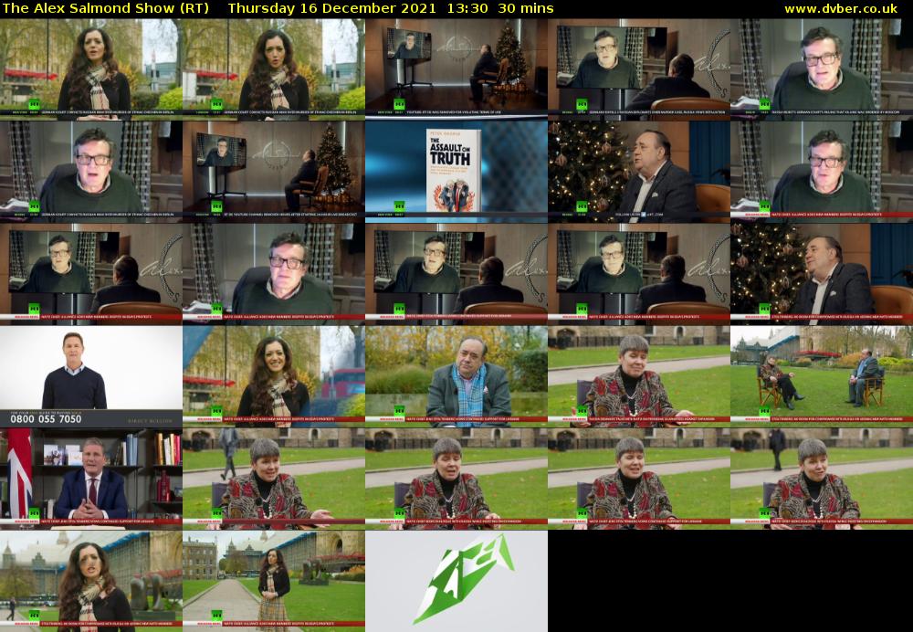 The Alex Salmond Show (RT) Thursday 16 December 2021 13:30 - 14:00