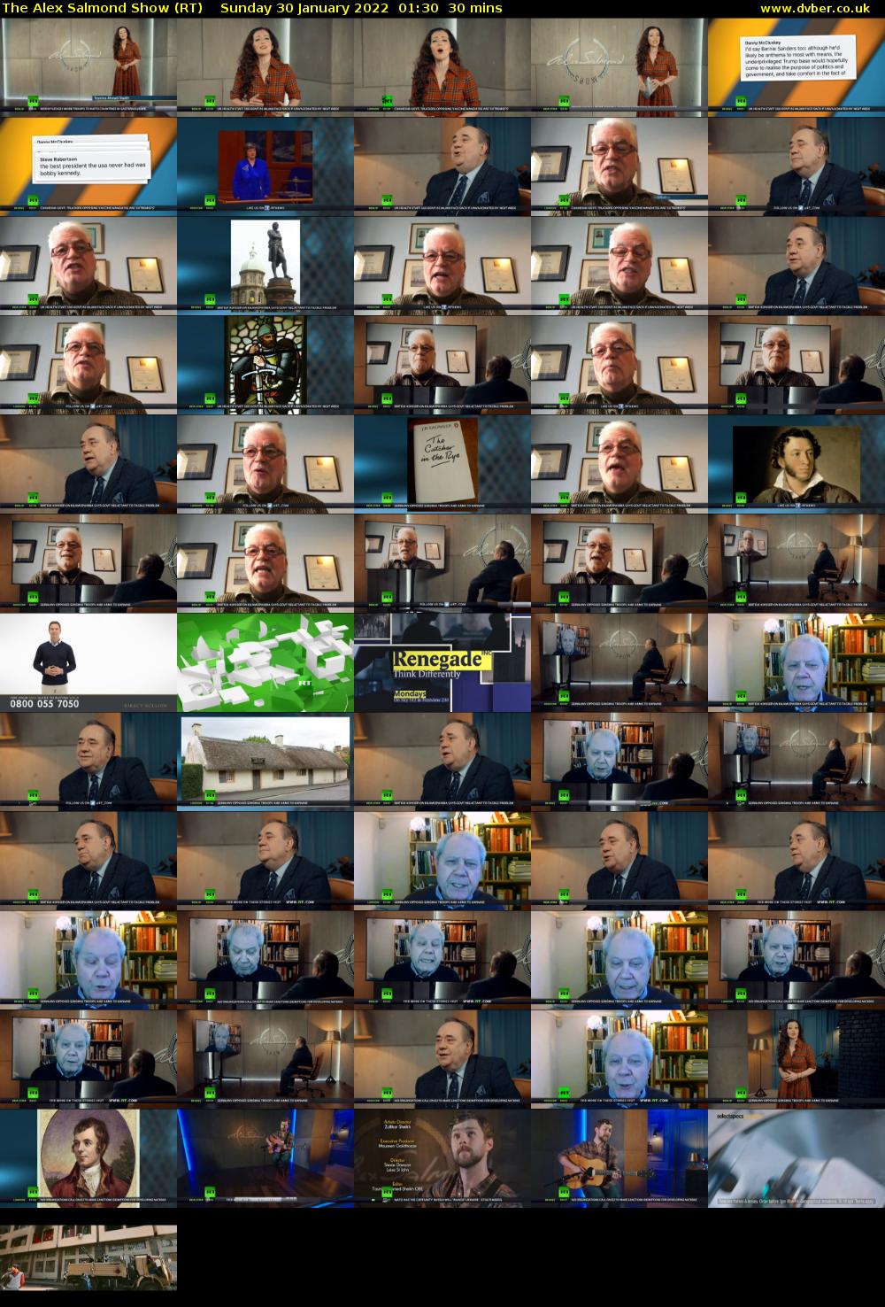The Alex Salmond Show (RT) Sunday 30 January 2022 01:30 - 02:00