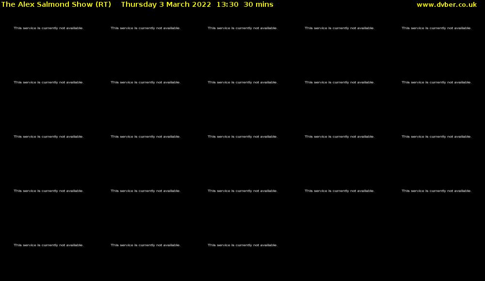 The Alex Salmond Show (RT) Thursday 3 March 2022 13:30 - 14:00