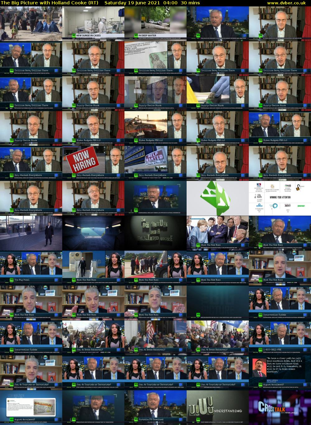 The Big Picture with Holland Cooke (RT) Saturday 19 June 2021 04:00 - 04:30