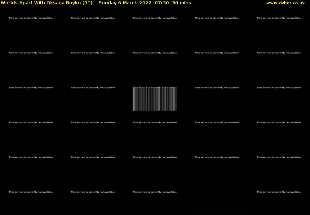 Worlds Apart With Oksana Boyko (RT) Sunday 6 March 2022 07:30 - 08:00