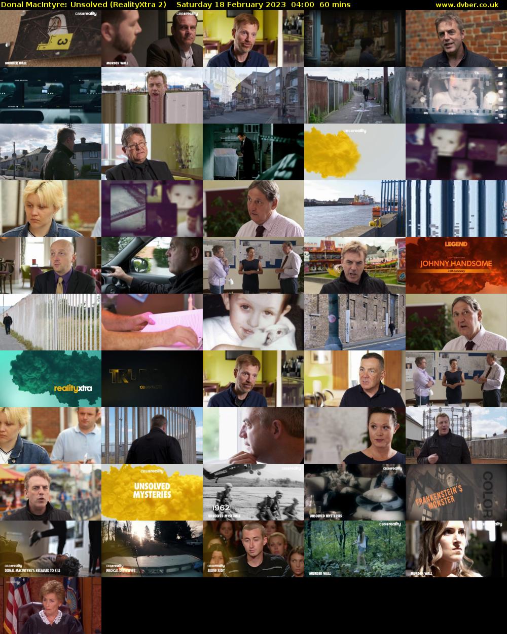 Donal MacIntyre: Unsolved (RealityXtra 2) Saturday 18 February 2023 04:00 - 05:00