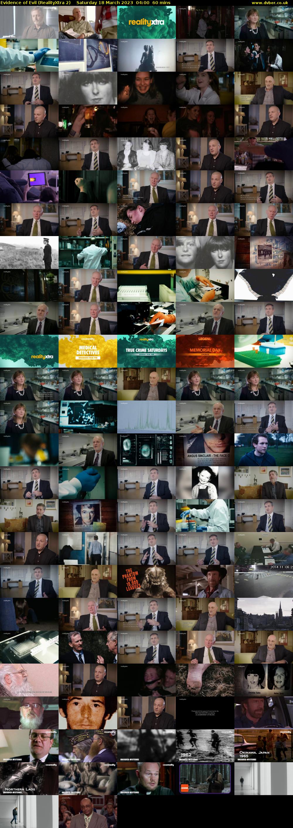Evidence of Evil (RealityXtra 2) Saturday 18 March 2023 04:00 - 05:00