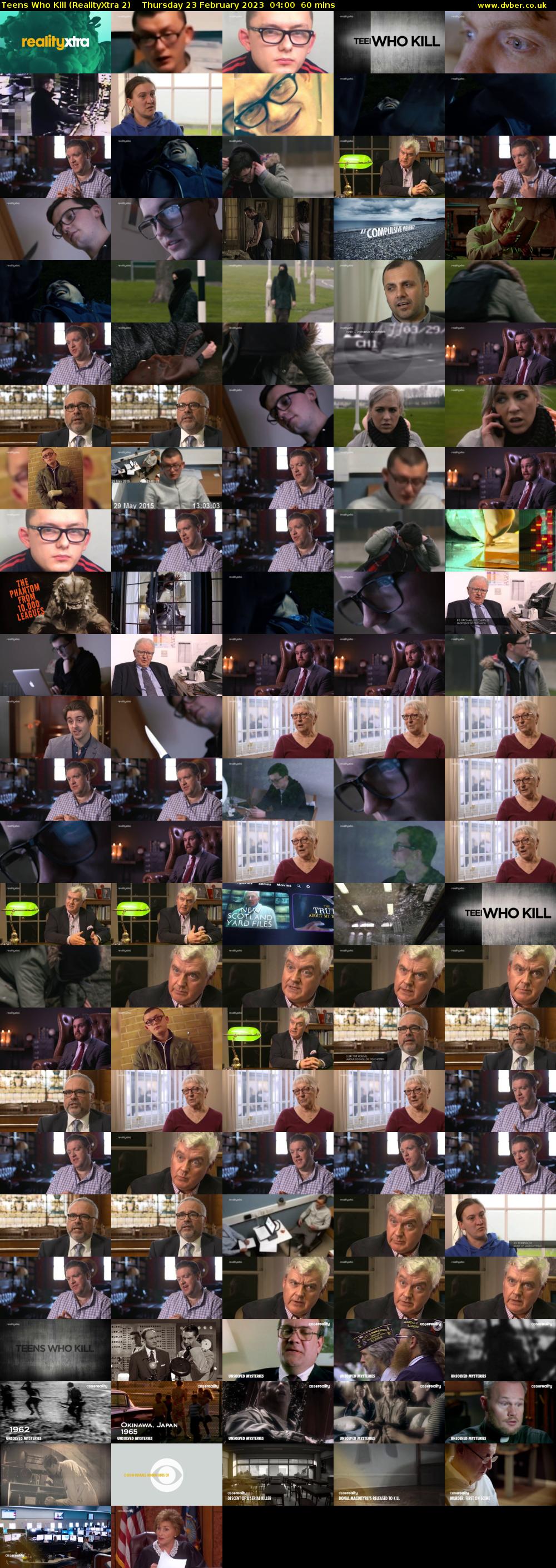 Teens Who Kill (RealityXtra 2) Thursday 23 February 2023 04:00 - 05:00