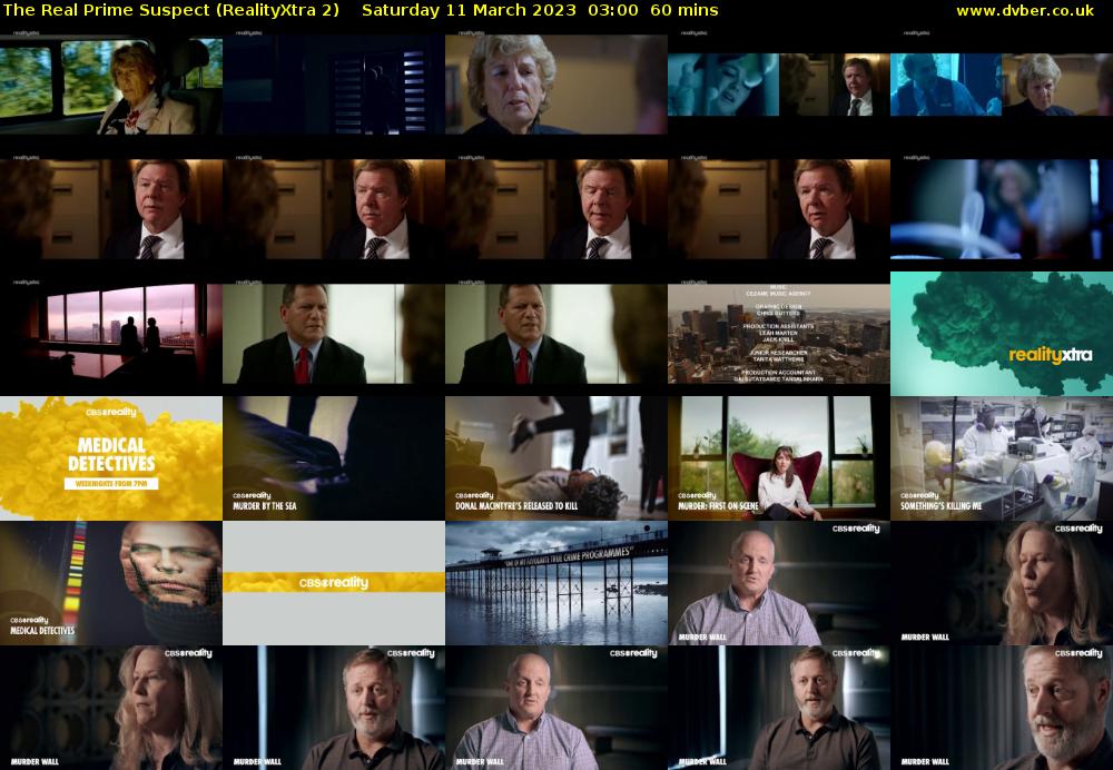 The Real Prime Suspect (RealityXtra 2) Saturday 11 March 2023 03:00 - 04:00