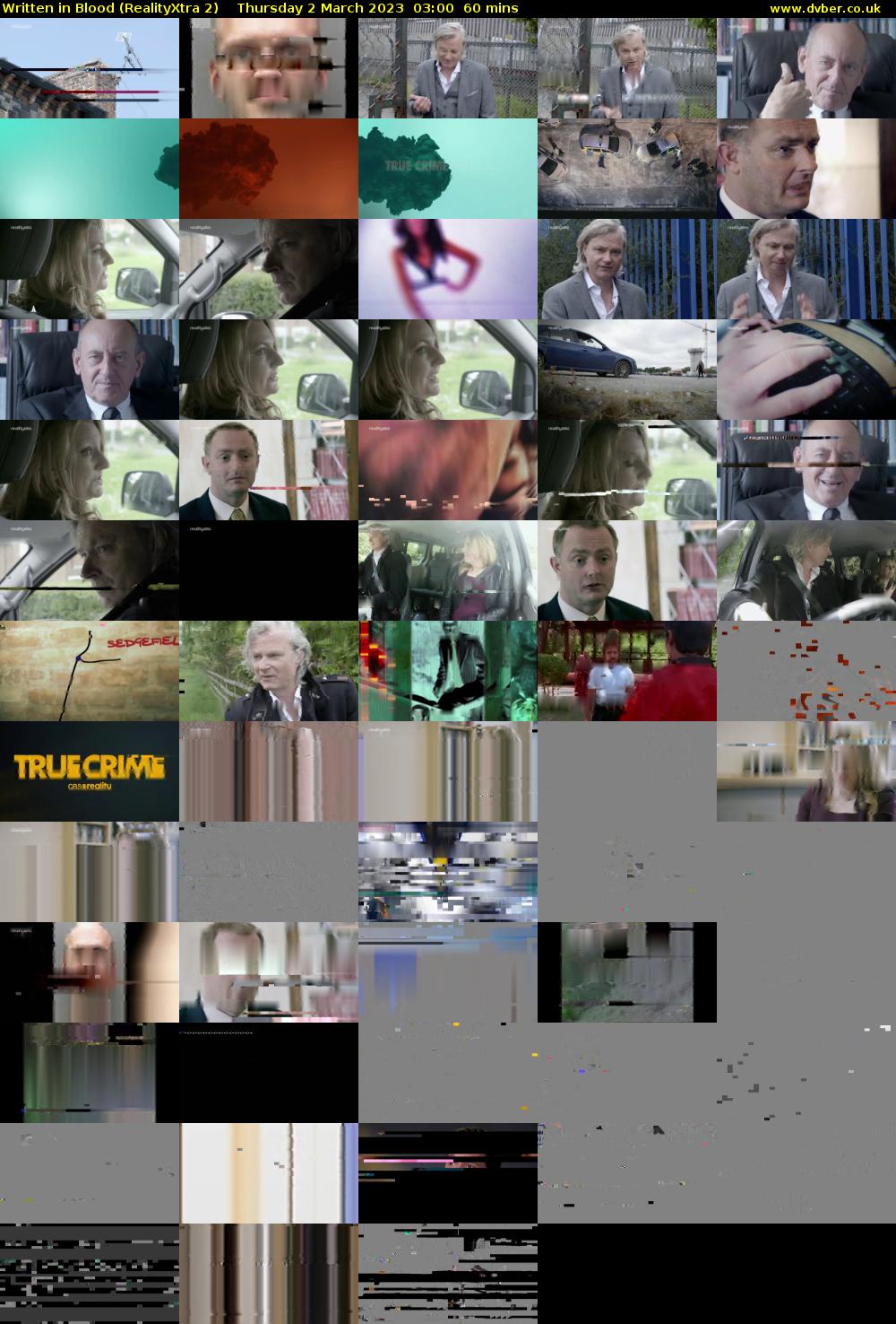 Written in Blood (RealityXtra 2) Thursday 2 March 2023 03:00 - 04:00
