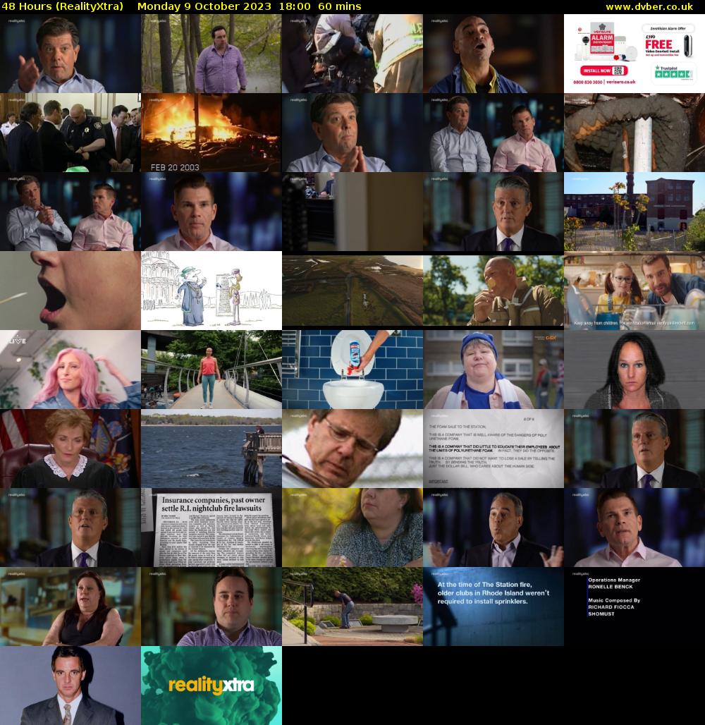 48 Hours (RealityXtra) Monday 9 October 2023 18:00 - 19:00