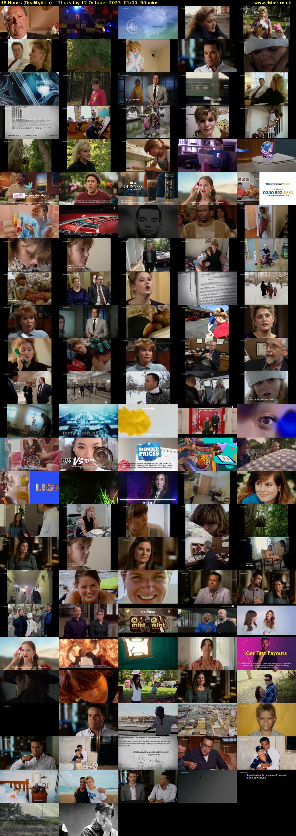 48 Hours (RealityXtra) Thursday 12 October 2023 01:00 - 02:00