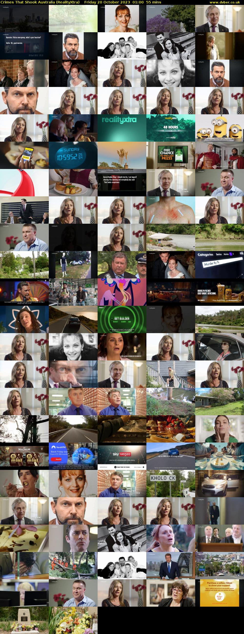 Crimes That Shook Australia (RealityXtra) Friday 20 October 2023 01:00 - 01:55