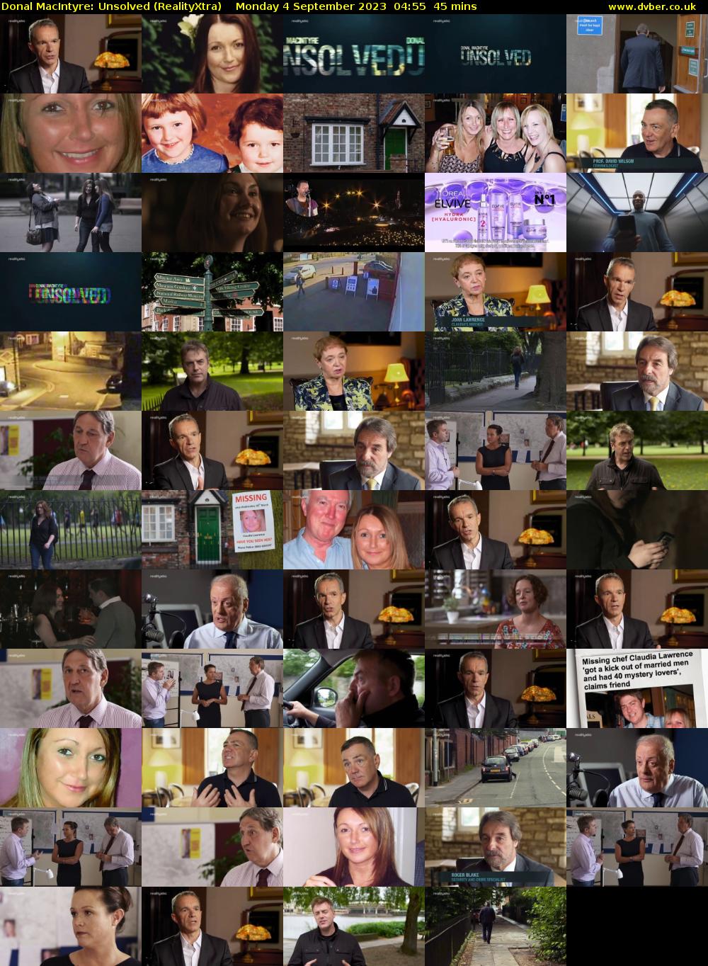 Donal MacIntyre: Unsolved (RealityXtra) Monday 4 September 2023 04:55 - 05:40