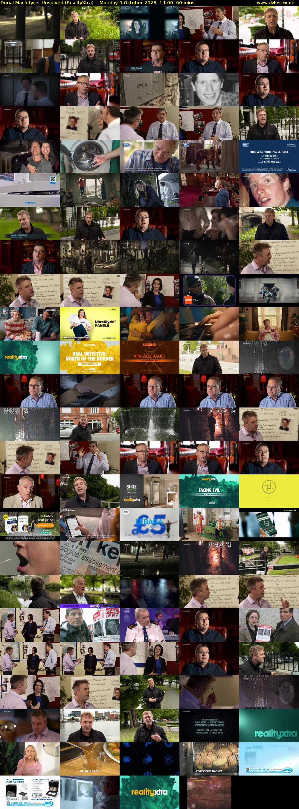 Donal MacIntyre: Unsolved (RealityXtra) Monday 9 October 2023 14:00 - 15:00