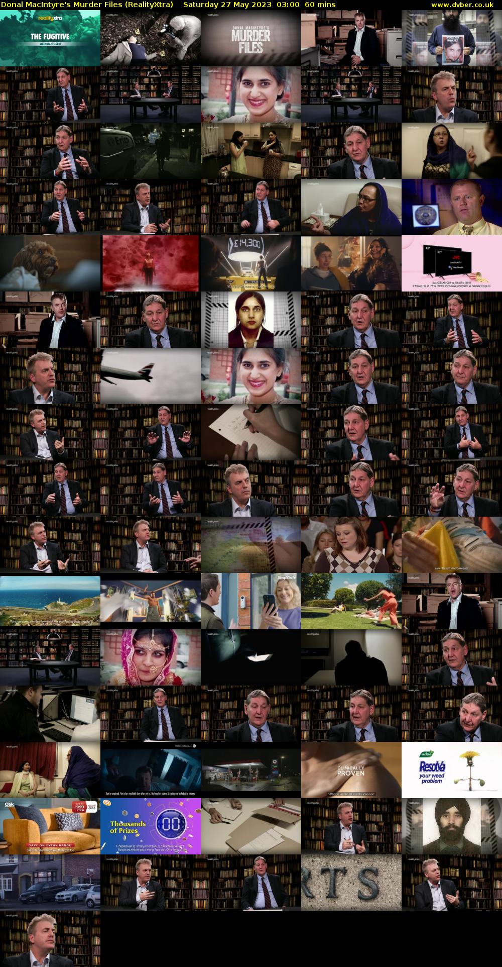 Donal MacIntyre's Murder Files (RealityXtra) Saturday 27 May 2023 03:00 - 04:00