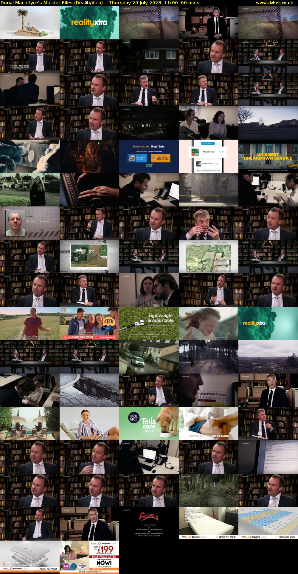 Donal MacIntyre's Murder Files (RealityXtra) Thursday 20 July 2023 11:00 - 12:00