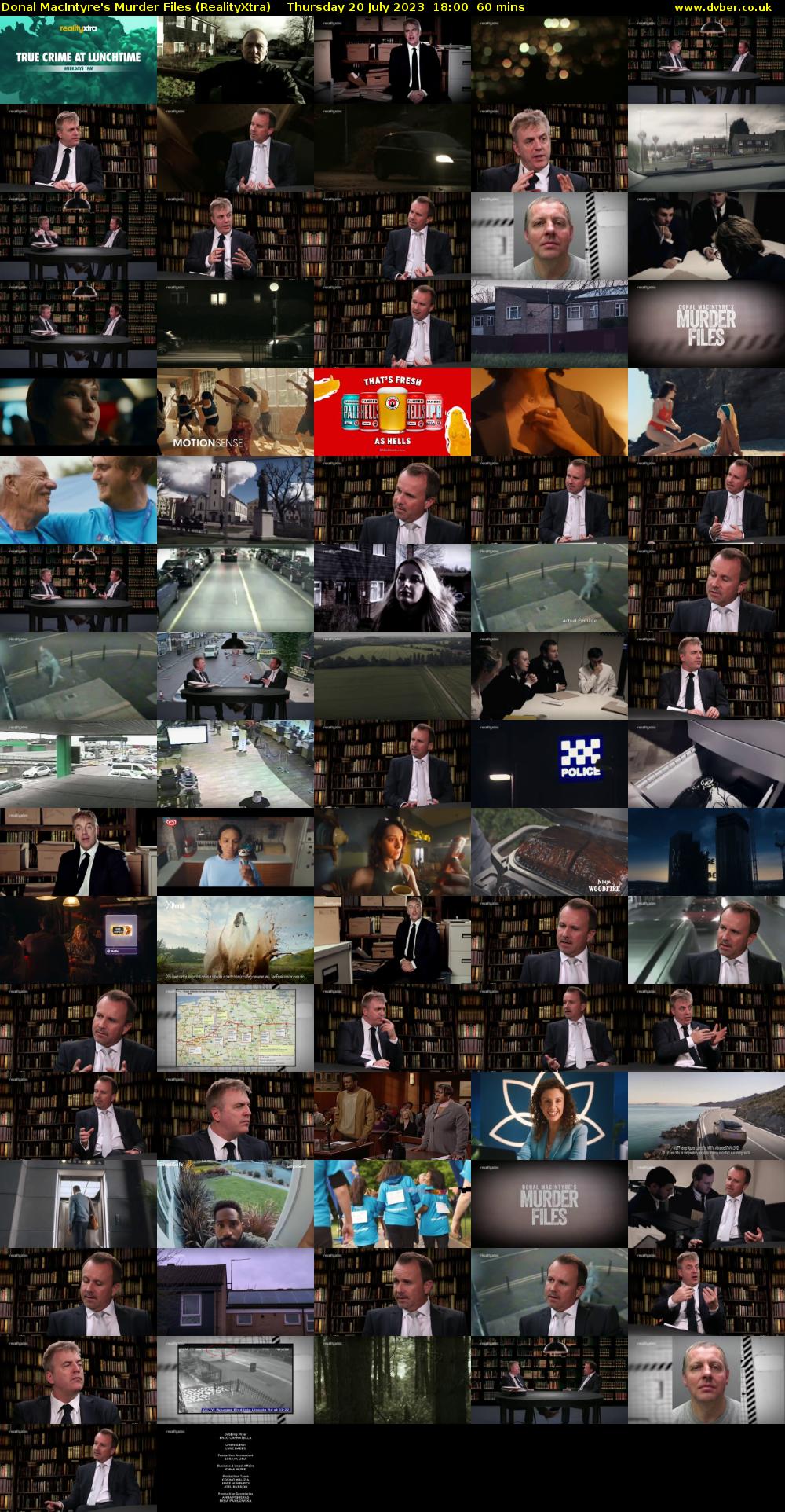 Donal MacIntyre's Murder Files (RealityXtra) Thursday 20 July 2023 18:00 - 19:00