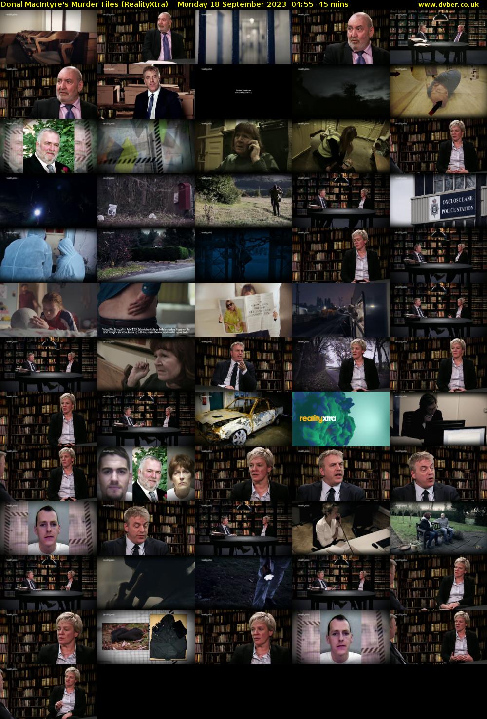 Donal MacIntyre's Murder Files (RealityXtra) Monday 18 September 2023 04:55 - 05:40