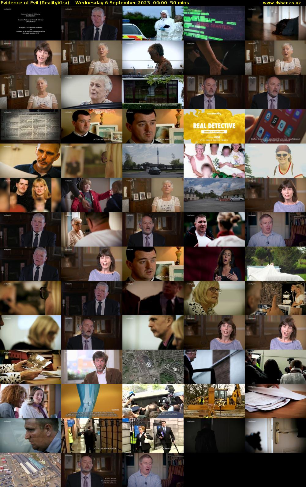 Evidence of Evil (RealityXtra) Wednesday 6 September 2023 04:00 - 04:50