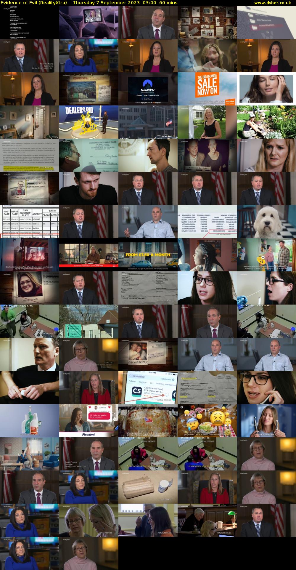 Evidence of Evil (RealityXtra) Thursday 7 September 2023 03:00 - 04:00
