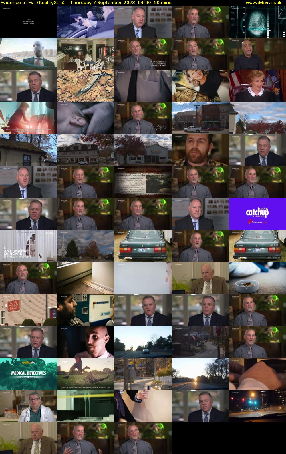Evidence of Evil (RealityXtra) Thursday 7 September 2023 04:00 - 04:50