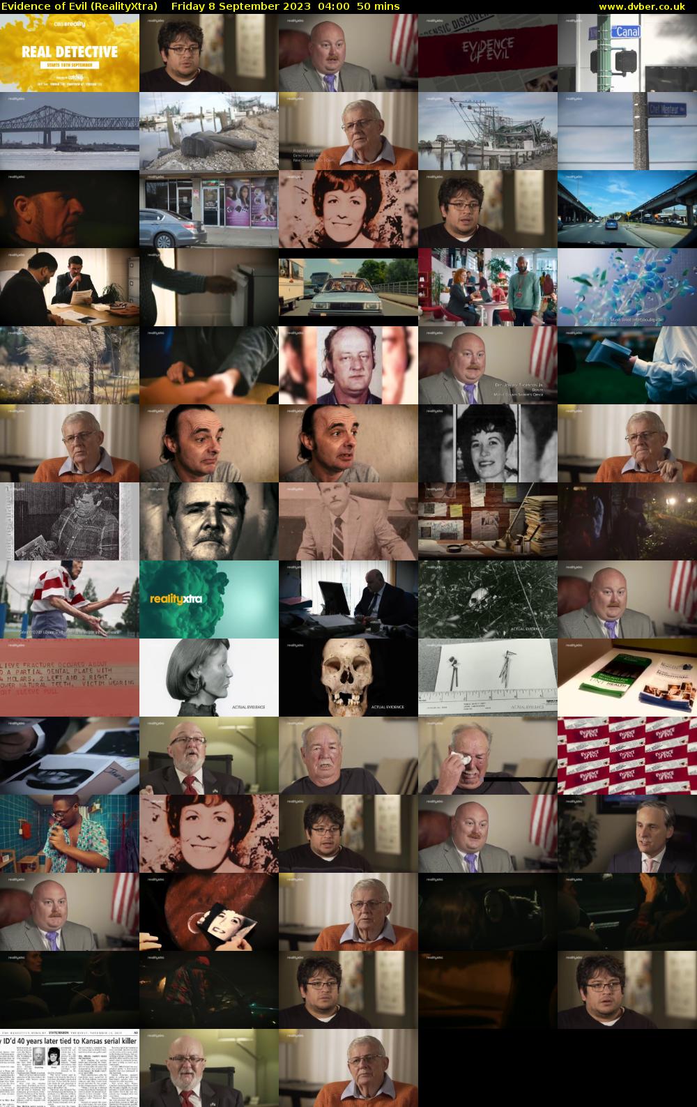 Evidence of Evil (RealityXtra) Friday 8 September 2023 04:00 - 04:50