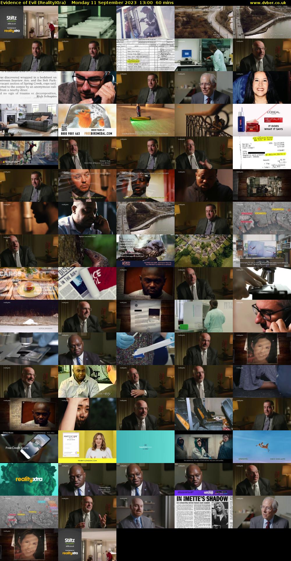 Evidence of Evil (RealityXtra) Monday 11 September 2023 13:00 - 14:00