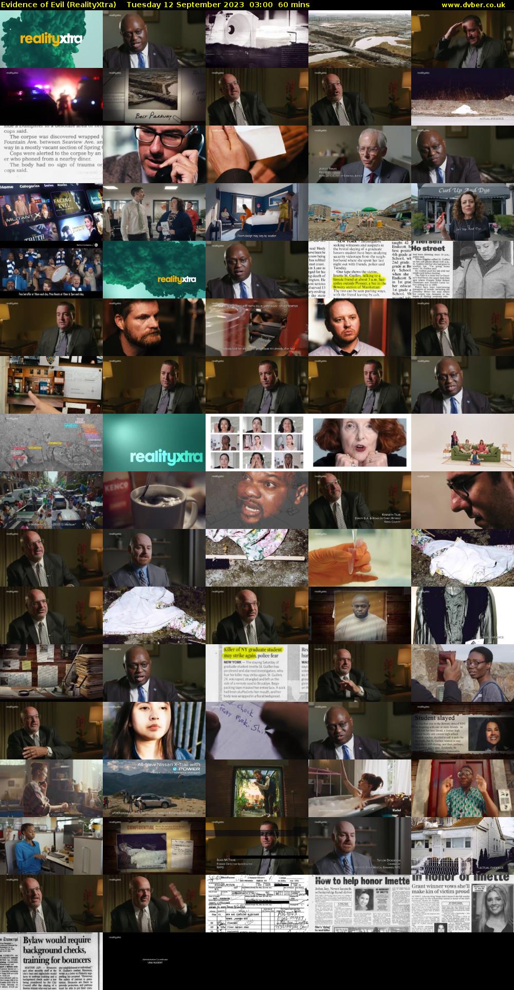 Evidence of Evil (RealityXtra) Tuesday 12 September 2023 03:00 - 04:00