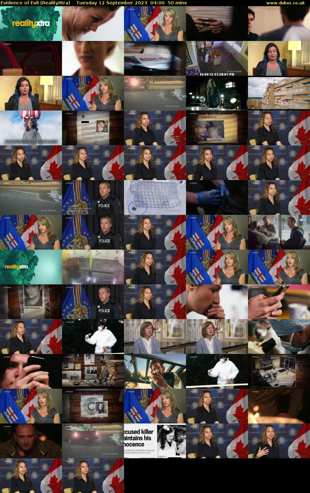 Evidence of Evil (RealityXtra) Tuesday 12 September 2023 04:00 - 04:50