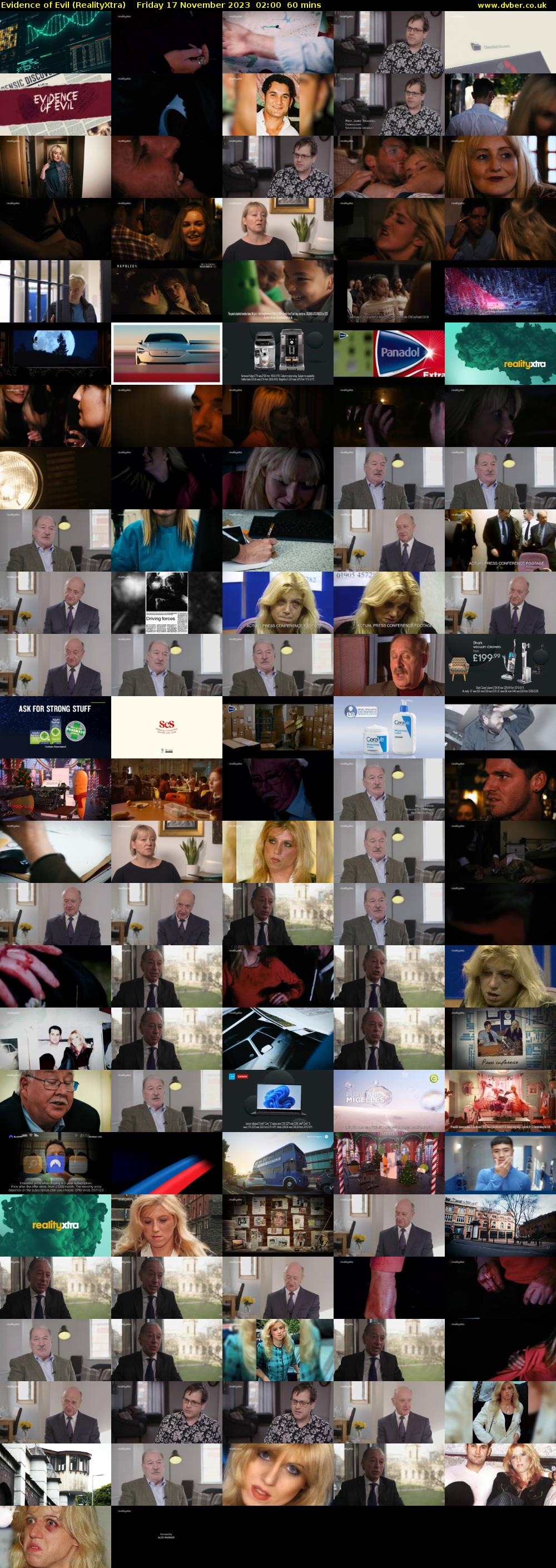 Evidence of Evil (RealityXtra) Friday 17 November 2023 02:00 - 03:00