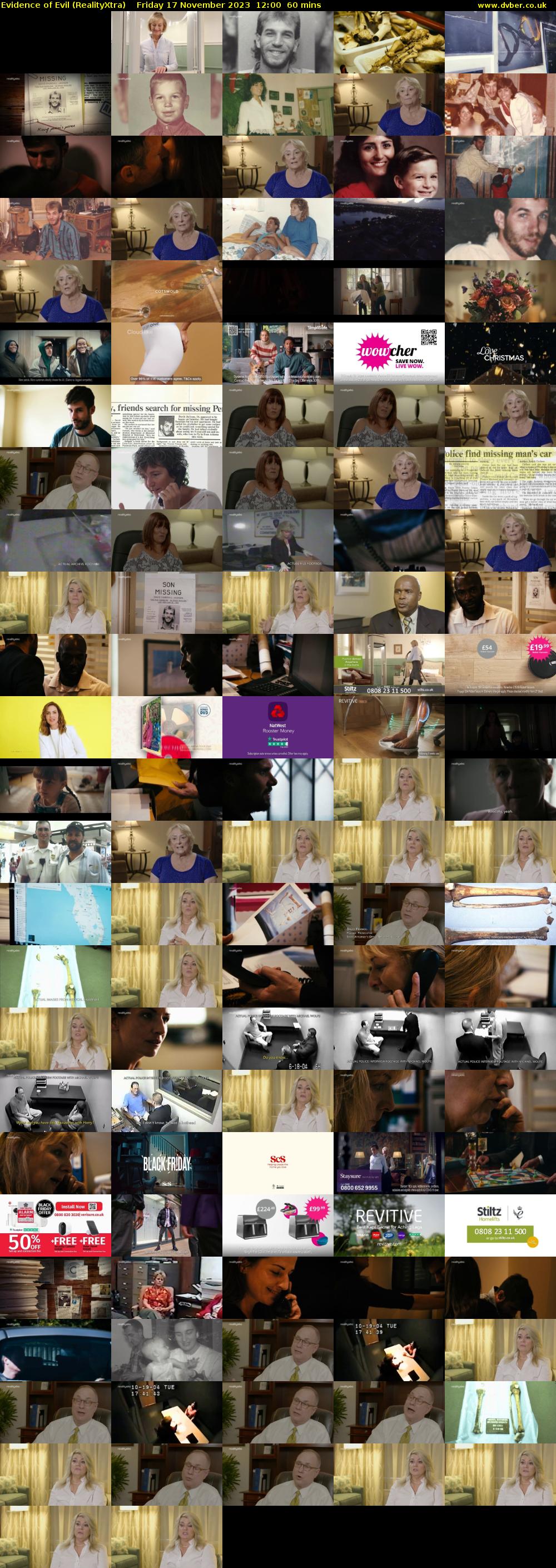 Evidence of Evil (RealityXtra) Friday 17 November 2023 12:00 - 13:00