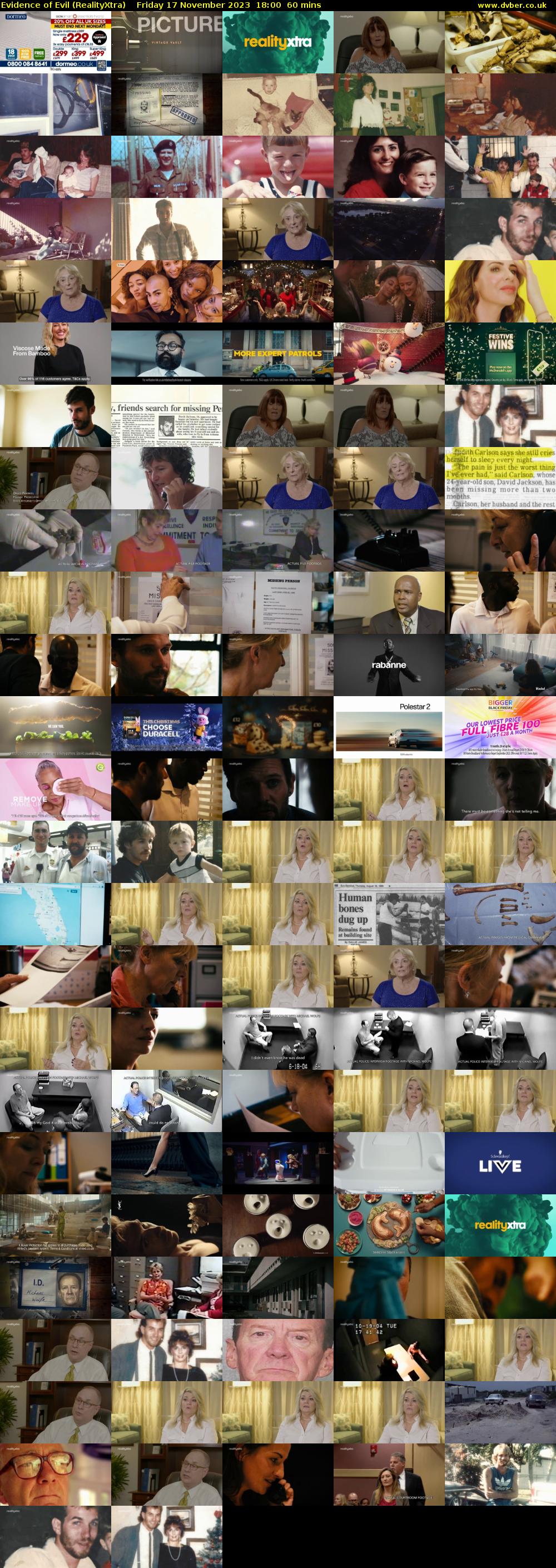 Evidence of Evil (RealityXtra) Friday 17 November 2023 18:00 - 19:00