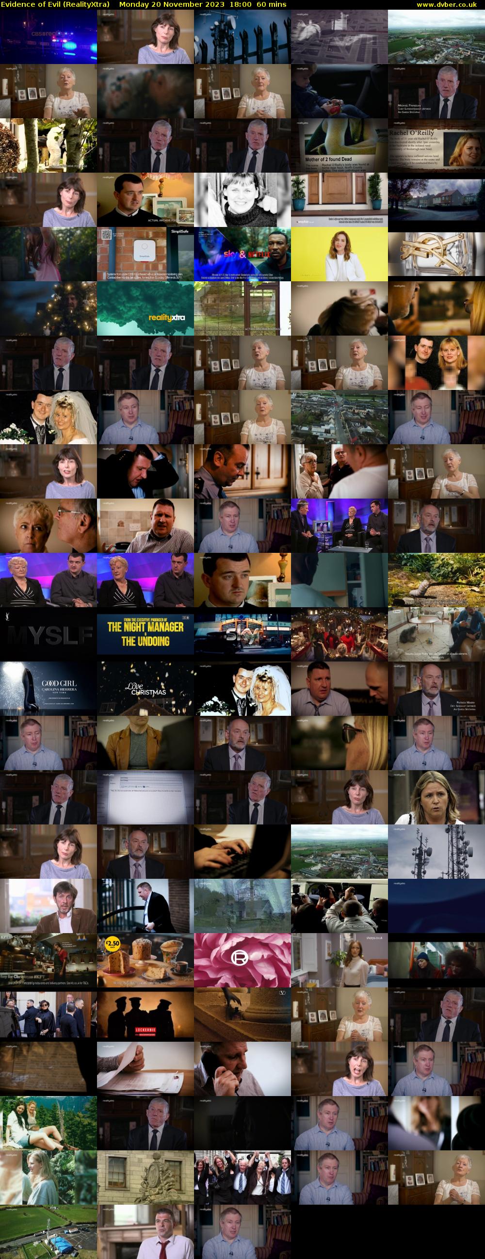 Evidence of Evil (RealityXtra) Monday 20 November 2023 18:00 - 19:00