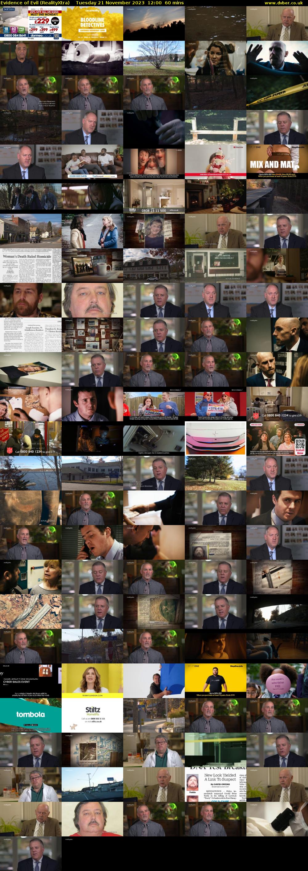 Evidence of Evil (RealityXtra) Tuesday 21 November 2023 12:00 - 13:00