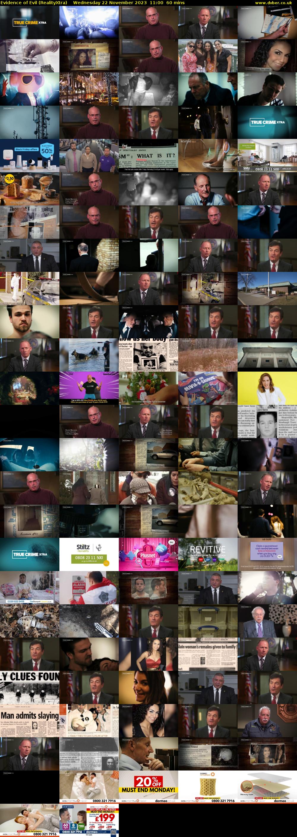 Evidence of Evil (RealityXtra) Wednesday 22 November 2023 11:00 - 12:00