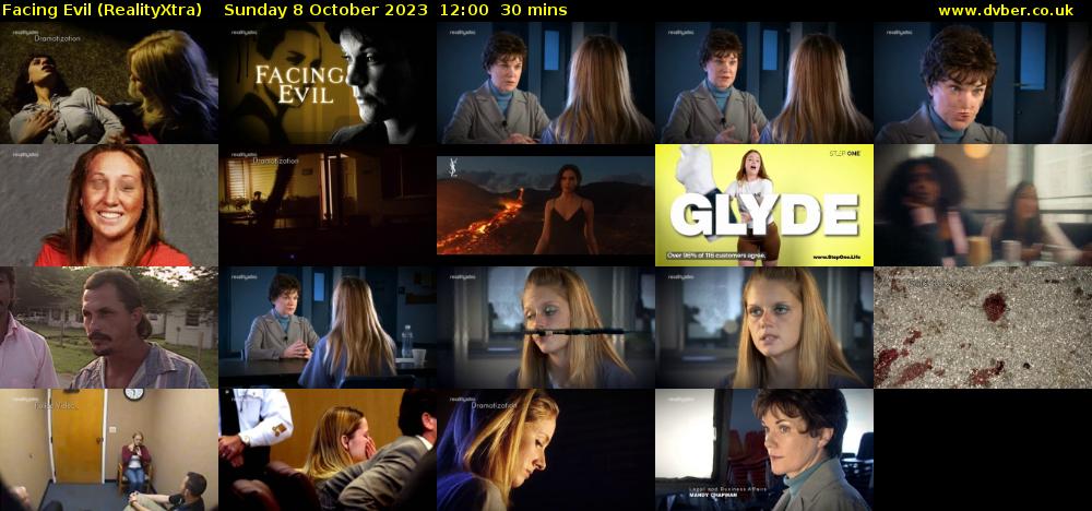 Facing Evil (RealityXtra) Sunday 8 October 2023 12:00 - 12:30