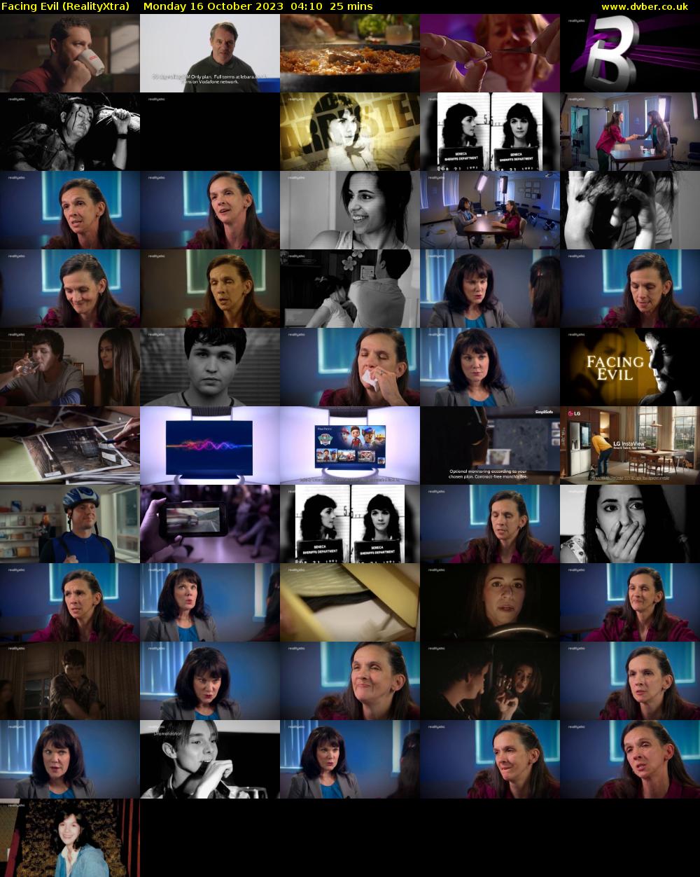 Facing Evil (RealityXtra) Monday 16 October 2023 04:10 - 04:35