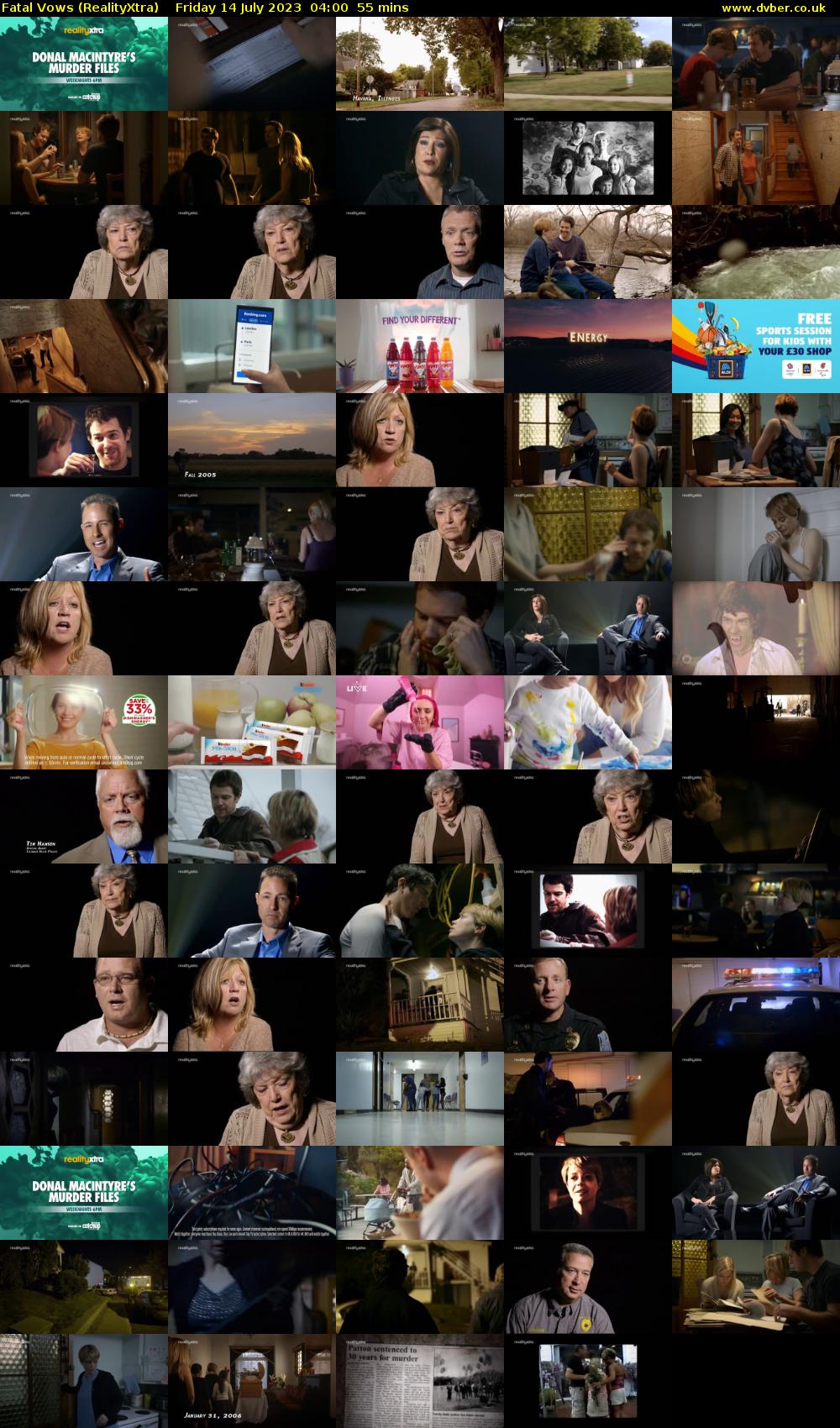 Fatal Vows (RealityXtra) Friday 14 July 2023 04:00 - 04:55