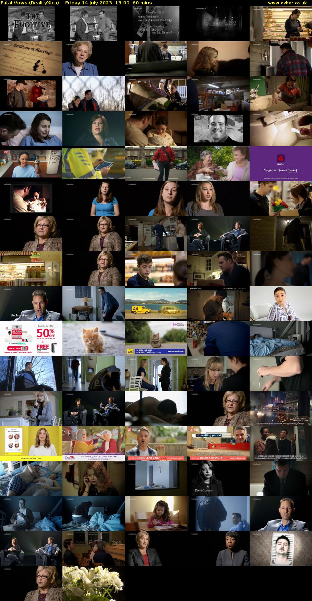 Fatal Vows (RealityXtra) Friday 14 July 2023 13:00 - 14:00