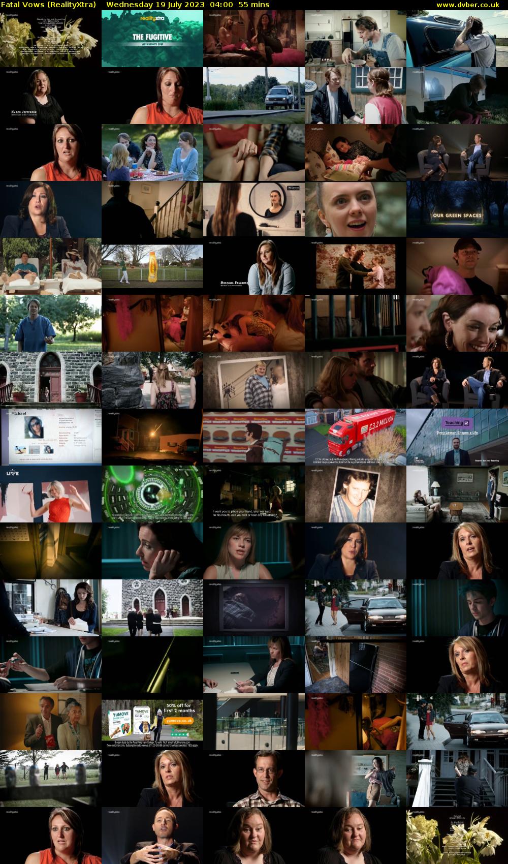 Fatal Vows (RealityXtra) Wednesday 19 July 2023 04:00 - 04:55
