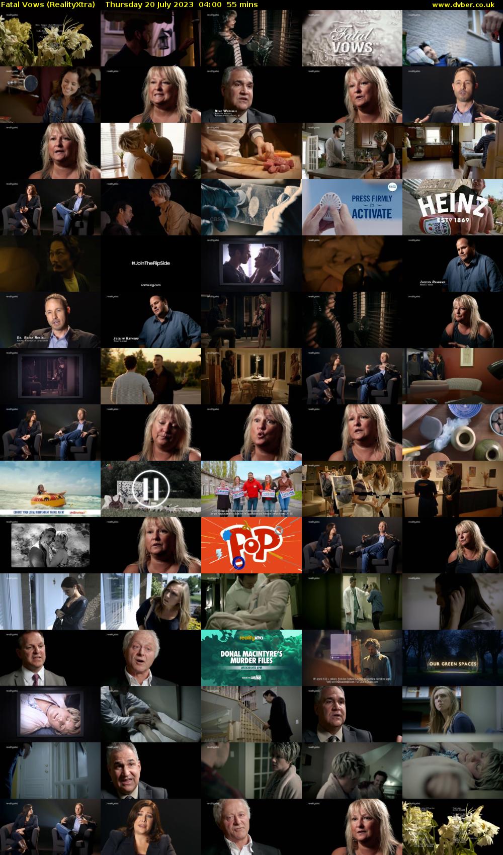 Fatal Vows (RealityXtra) Thursday 20 July 2023 04:00 - 04:55