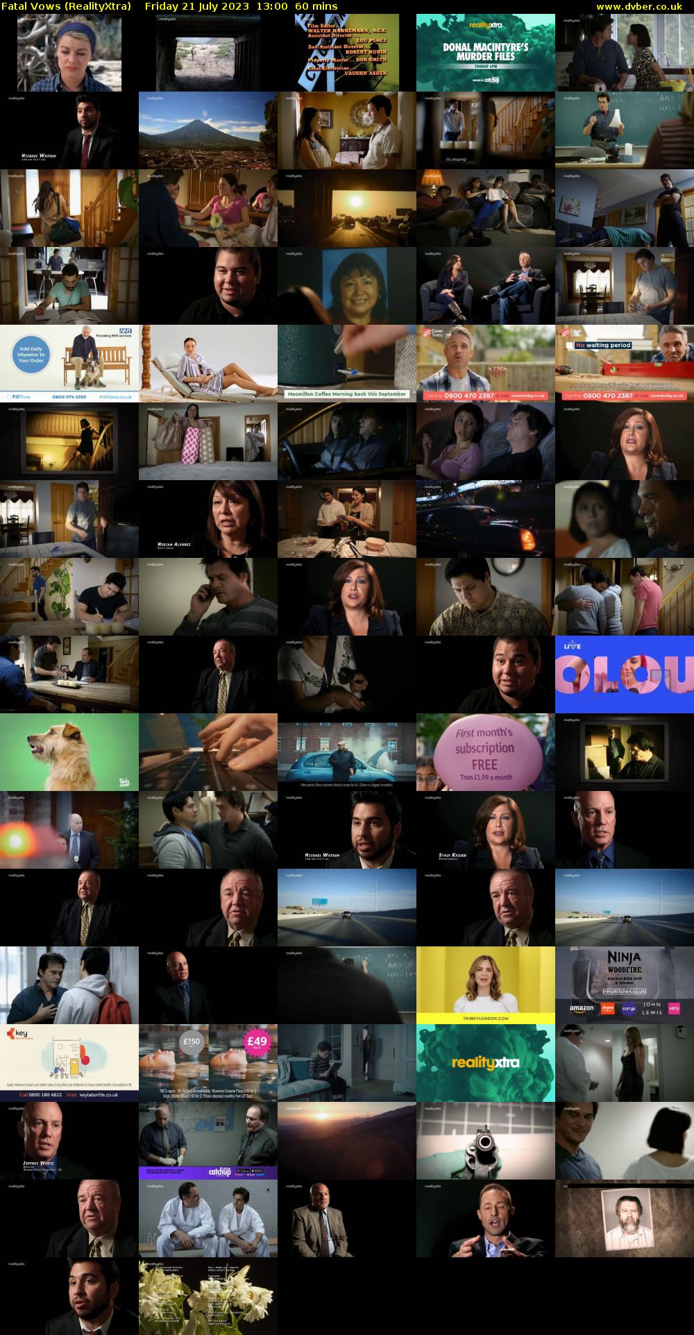 Fatal Vows (RealityXtra) Friday 21 July 2023 13:00 - 14:00