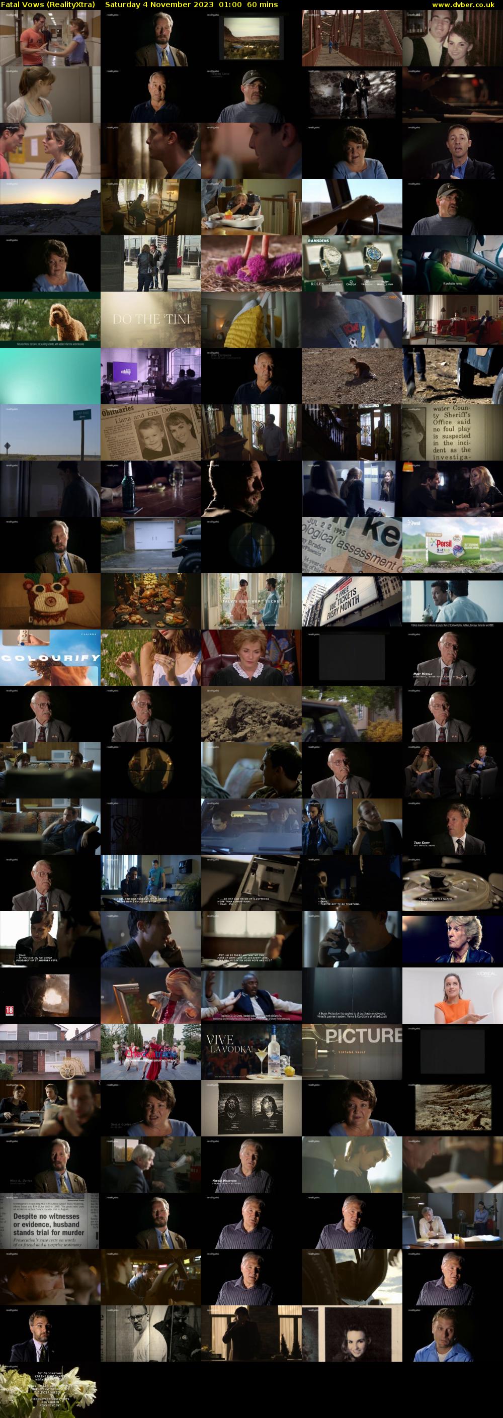 Fatal Vows (RealityXtra) Saturday 4 November 2023 01:00 - 02:00