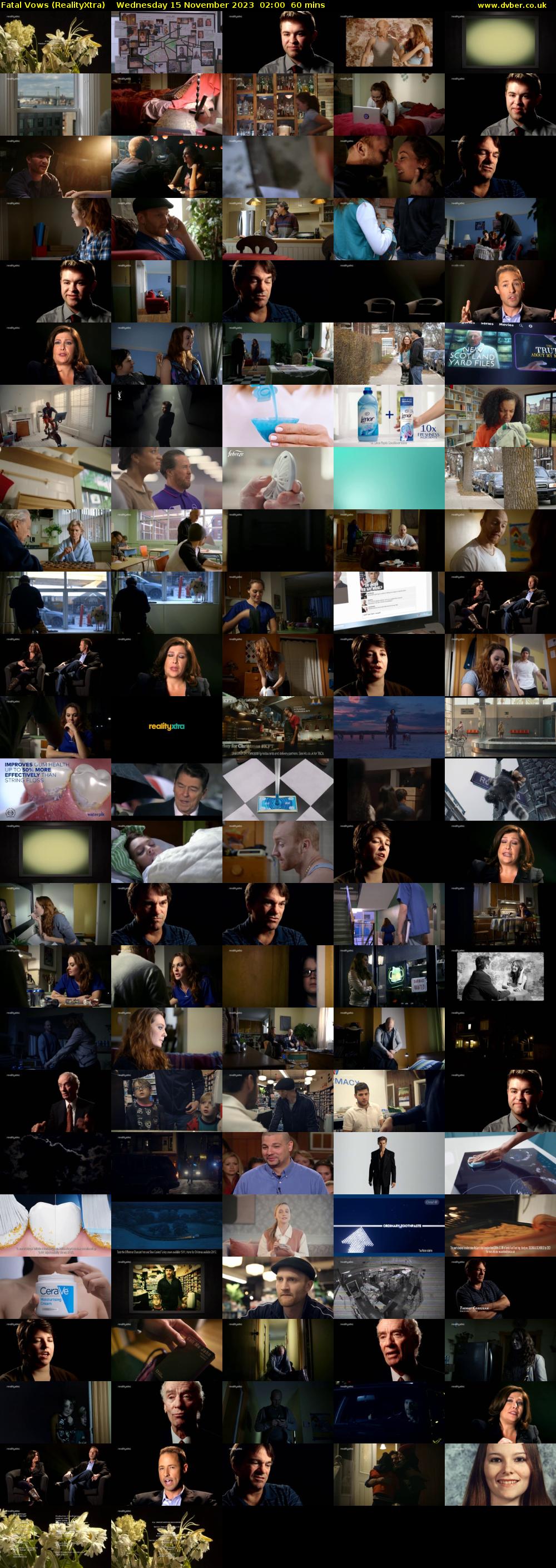 Fatal Vows (RealityXtra) Wednesday 15 November 2023 02:00 - 03:00