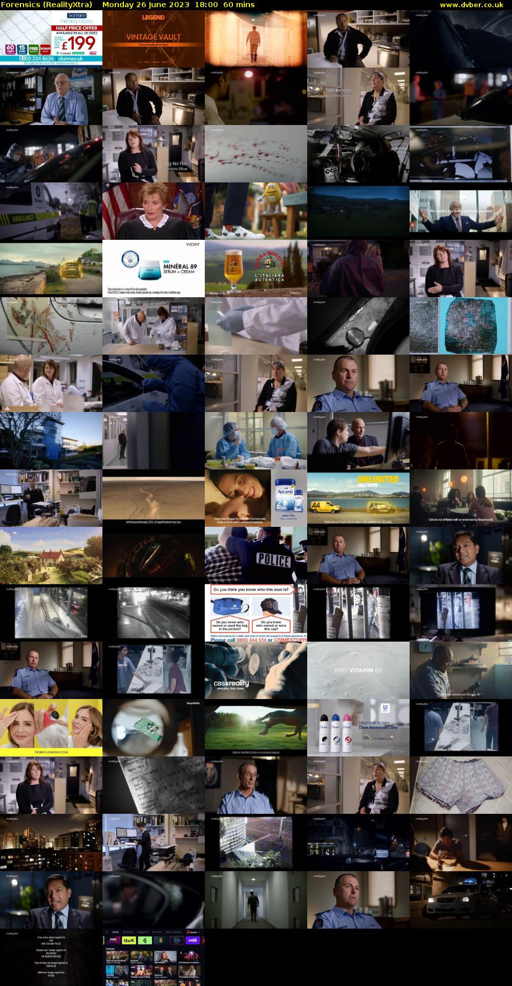 Forensics (RealityXtra) Monday 26 June 2023 18:00 - 19:00