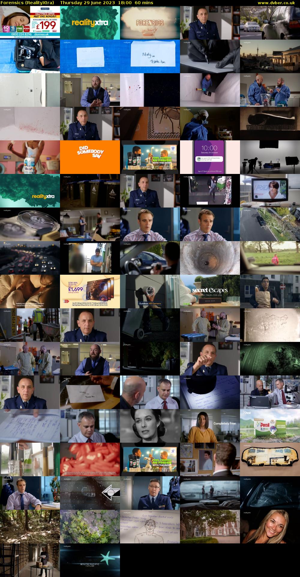 Forensics (RealityXtra) Thursday 29 June 2023 18:00 - 19:00