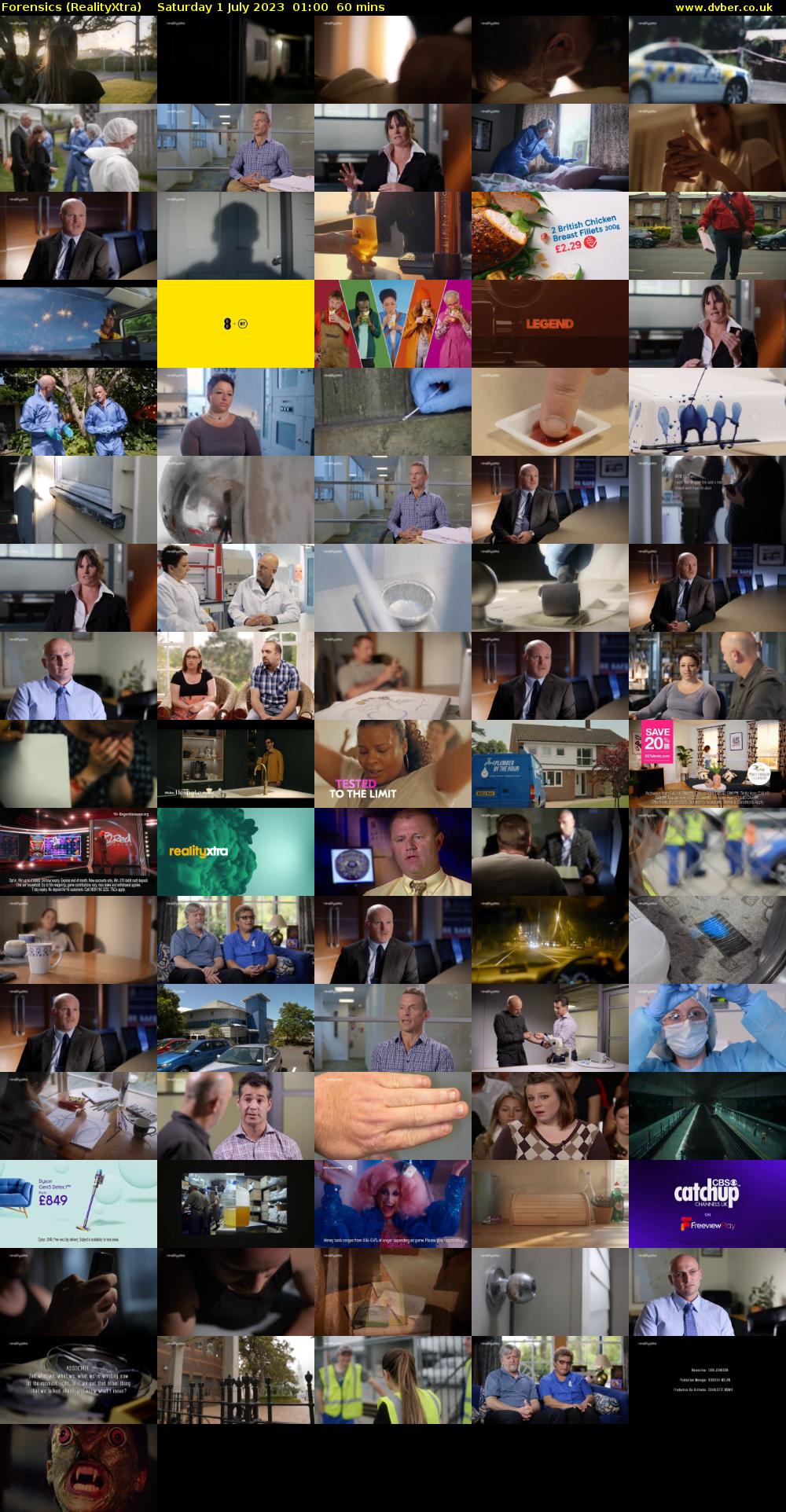 Forensics (RealityXtra) Saturday 1 July 2023 01:00 - 02:00
