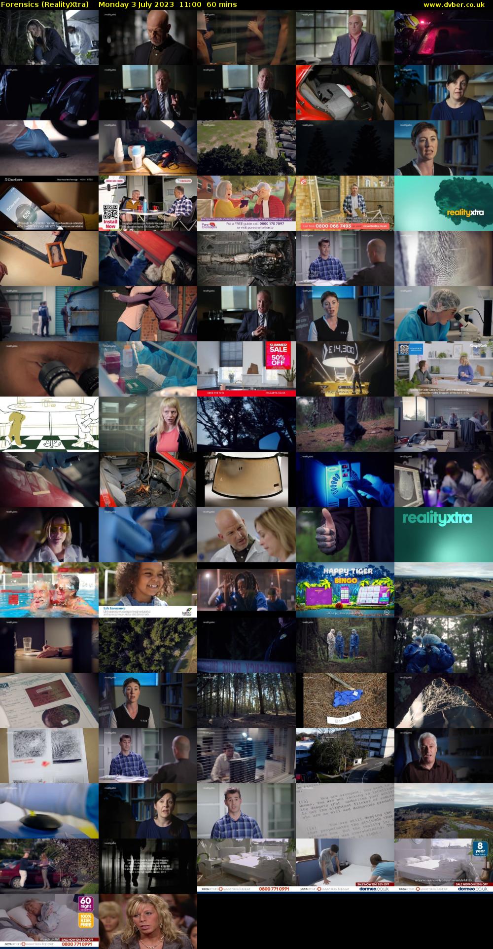 Forensics (RealityXtra) Monday 3 July 2023 11:00 - 12:00