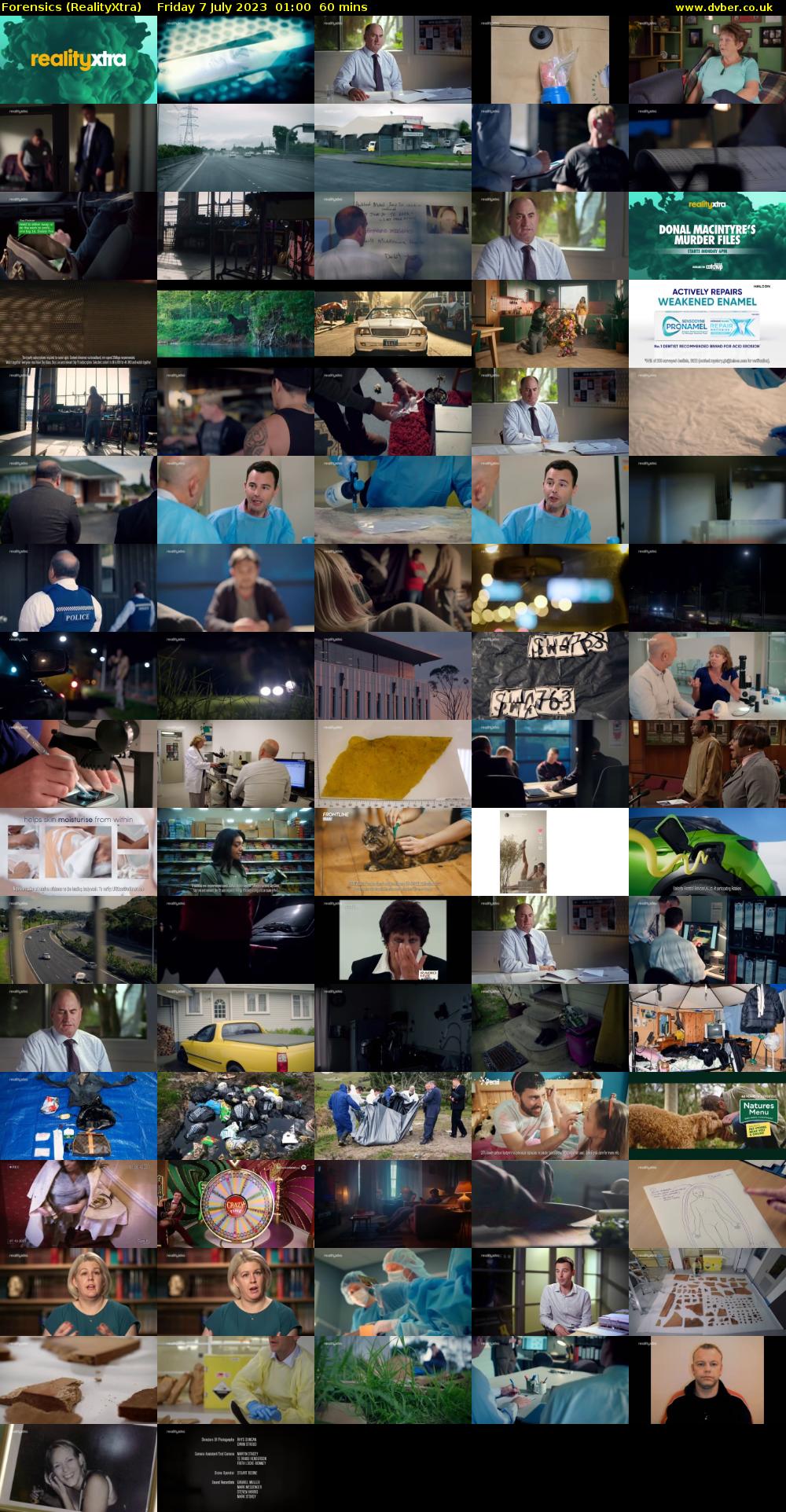 Forensics (RealityXtra) Friday 7 July 2023 01:00 - 02:00